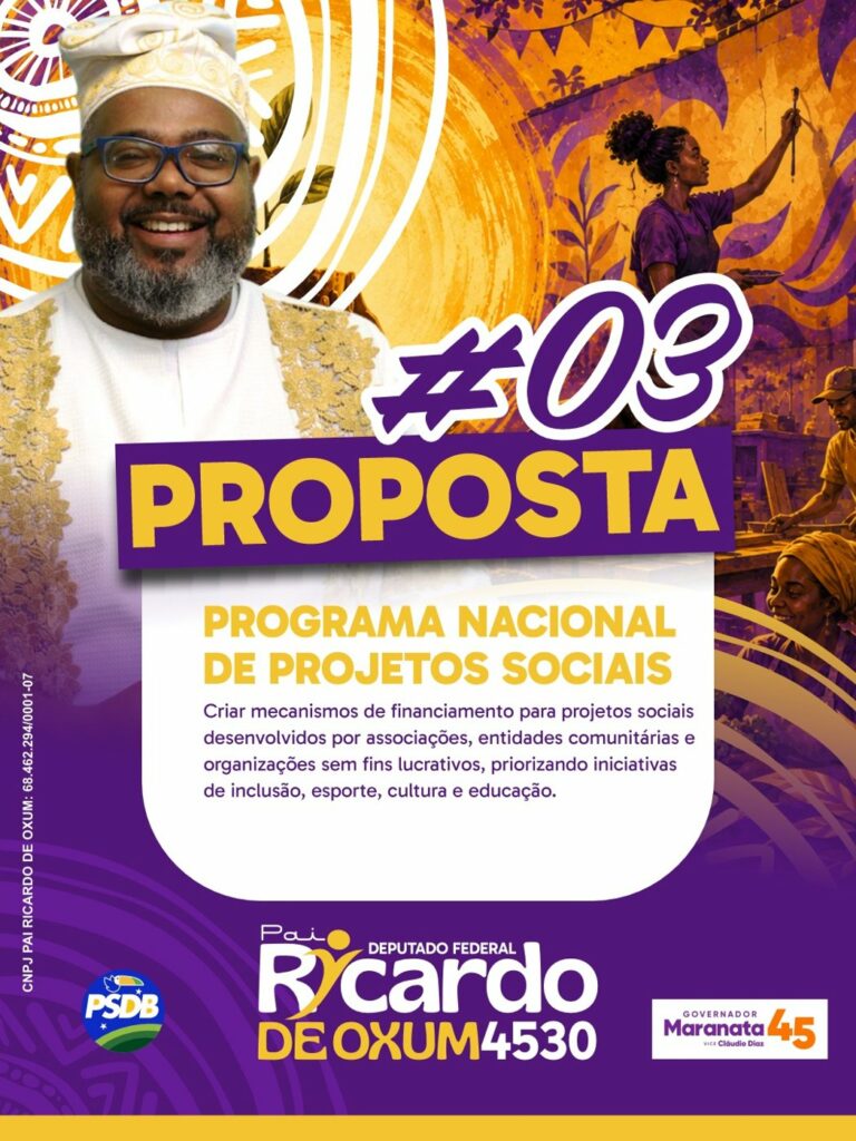 Proposta #3: Programa Nacional de Projetos Sociais