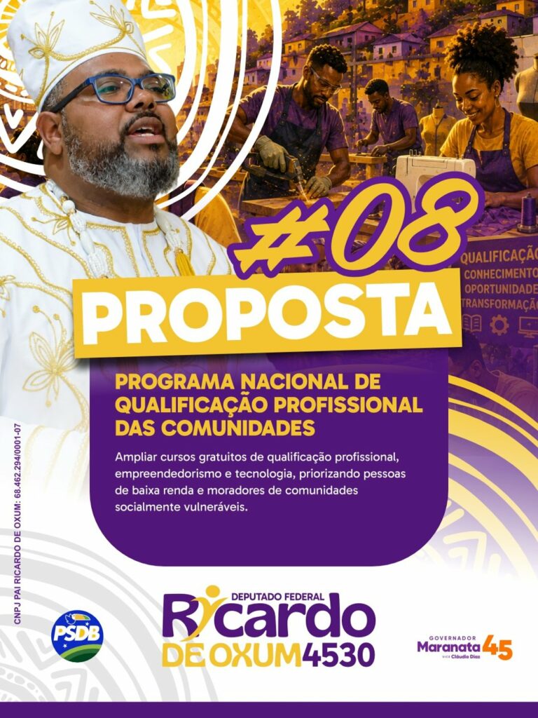Proposta #8: Programa Nacional de Qualificação Profissional das Comunidades